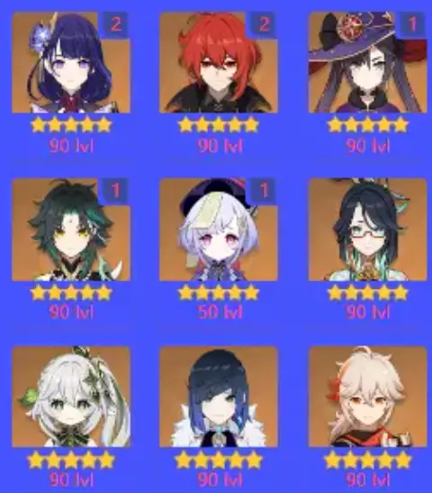 [EU] 15 Limited \ 60AR (Raiden C2,Xiao C1, Yelan, Furina ) | Take Email | (GG12)