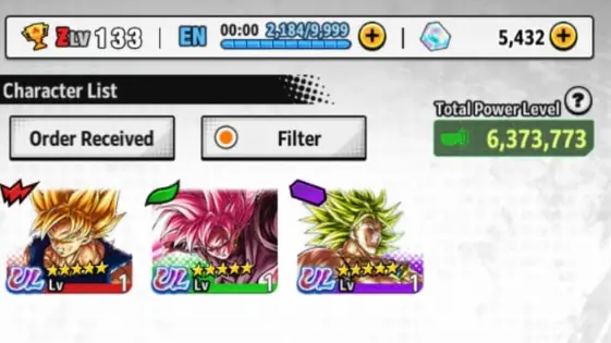 ANDROID 5K Crystals + Ultra Goku Black + Ultra Broly + 6 LL (DESCRIPTION)