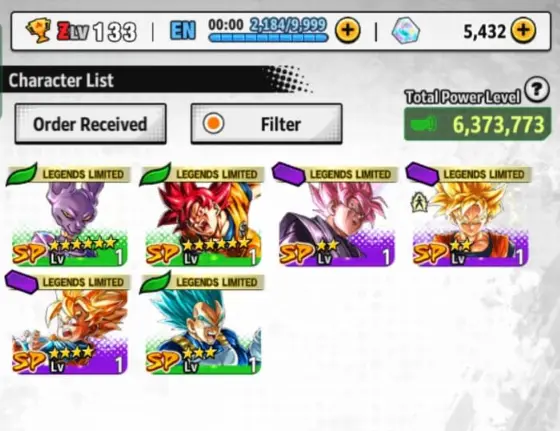 ANDROID 5K Crystals + Ultra Goku Black + Ultra Broly + 6 LL (DESCRIPTION)