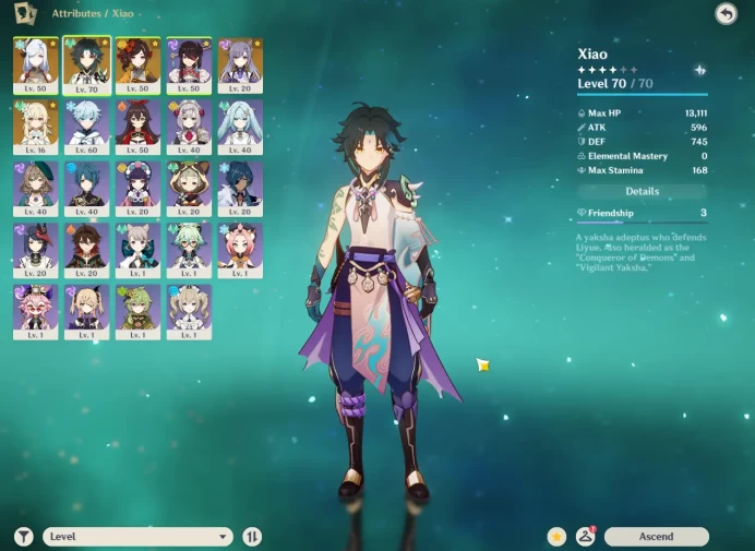 Asia|AR35| Starter 3 Limited (Xiao,Shemhe,Chiori)|Take Email| Check SS (GI1330)