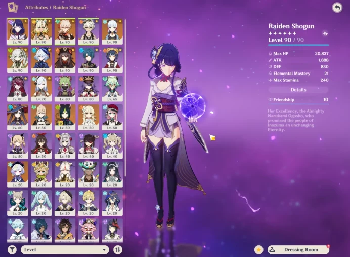 Asia |AR56|7 Limited + 6 [5Star's Weapon] Raiden+sign,Xilonen+Sign,Furina,Nahida,Hu Tao ETC|Take Email| Check SS (GI1343)
