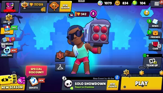 11709 Trophy | 36 Brawlers |104 GEMS | 834 Gold | 1079 Blings | 23 Skins | Full Access |  Instant Delivery | IOS/ANDROID | spc#360