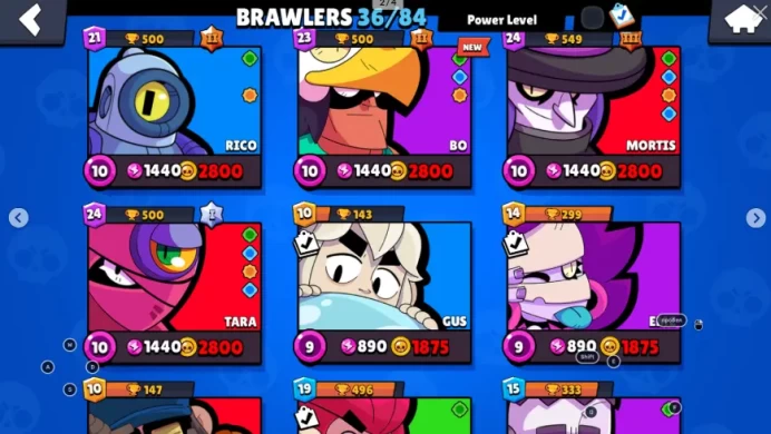 11709 Trophy | 36 Brawlers |104 GEMS | 834 Gold | 1079 Blings | 23 Skins | Full Access |  Instant Delivery | IOS/ANDROID | spc#360