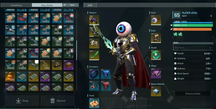 [Steam] Palworld + Perfect archive | Ammunition/Materials/Food + 9999 | All Details Changeable | Automatic Delivery