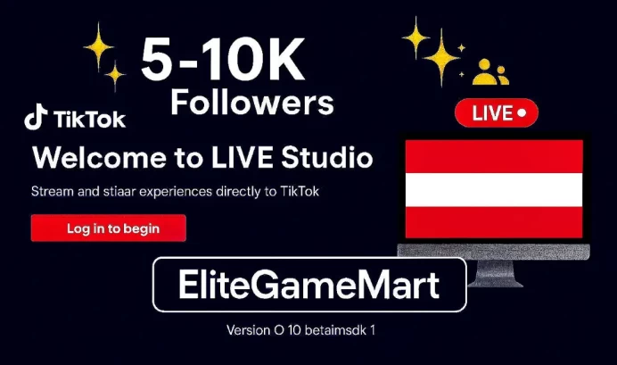 Austria | Account | TikTok 5.000-10.000 Followers | Live Studio + live Phone | Full Mail Access