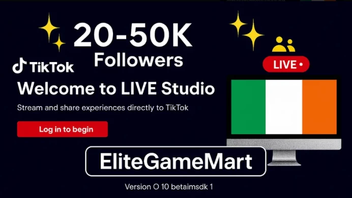 IRELAND | Account | TikTok 20.000-50.000 Followers | Live Studio + live Phone | Full Mail Access