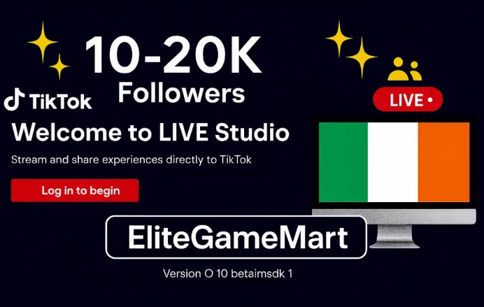 IRELAND | Account | TikTok 10.000-20.000 Followers | Live Studio + live Phone | Full Mail Access