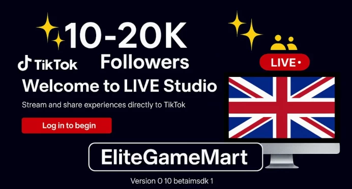 United Kingdom | Account | TikTok 10.000 - 20.000 Followers | Live Studio + Monetization + Award Program You Can Activated | Full Mail Acces