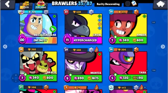 12279 Trophy | 35 Brawlers | 32 GEMS | 4279 Gold | 2194 Blings | 49 Skins | Full Access |  Instant Delivery | IOS/ANDROID | spc#635