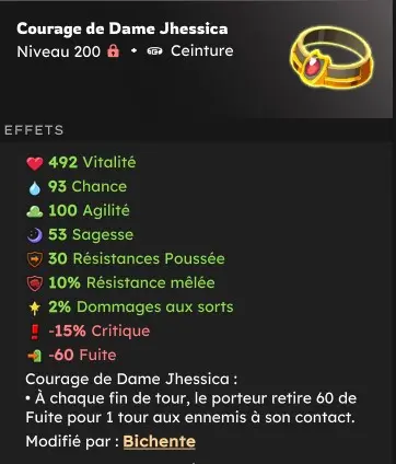 Draconiros >[ Courage de Dame jhessica, chagrin de cire , lourd Fardeau ] 