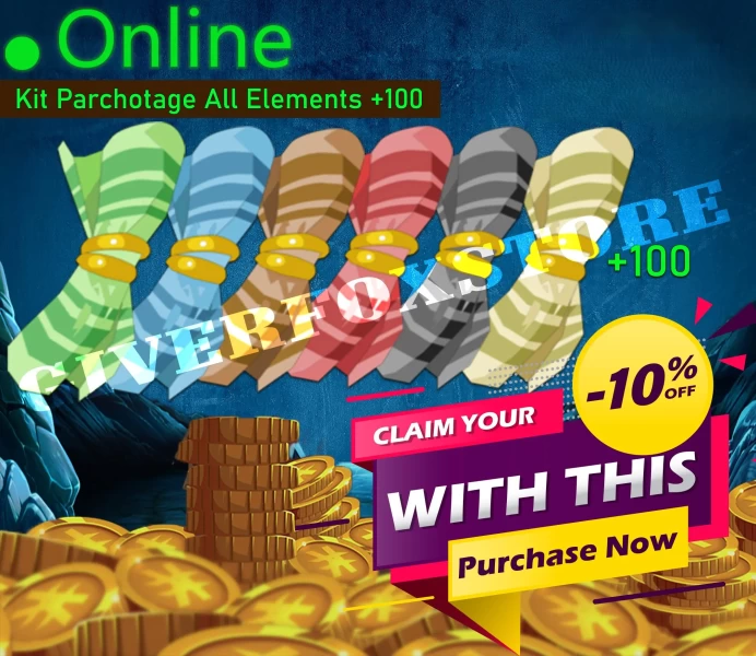 Kelerog >[ Kit Parchotage + 100 All Elements + x1000 parchemin Dorée ] 
