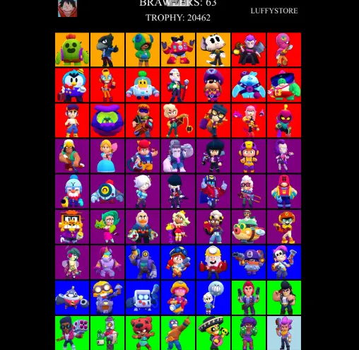 20462 TROPHY 5 LEGENDARY 63 BRAWLERS IOS/ANDROID FULL ACCESS INSTANT DELIVERY