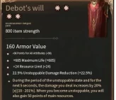 Debot's will