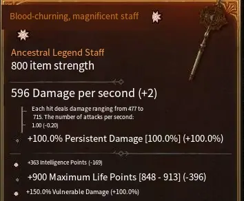 Blood-churning, magnificent staff