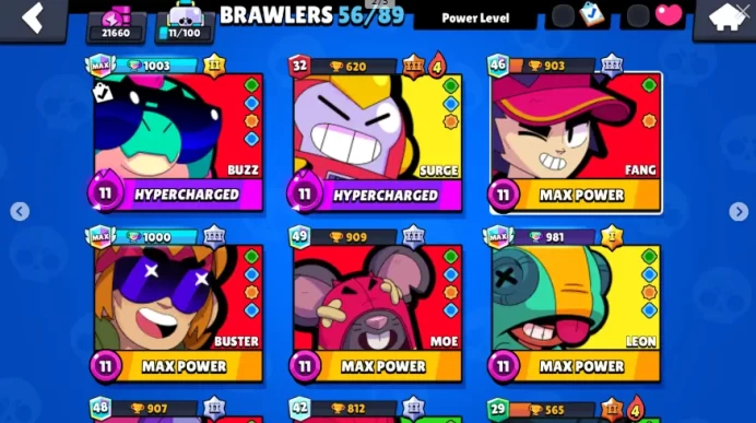 21K+ CUP // 56 Brawler // 2 Hypercharge // All Pictures in Description