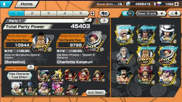 BR552-Android-1056 Diamond RD+4 Ex Meta Max(Kizaru+Kuzan+Lucci+Gear 5+Roger)+2.189 Frags+Good Medal+Support 138+Oden v2 Max+Rayleigh Max+Cracker