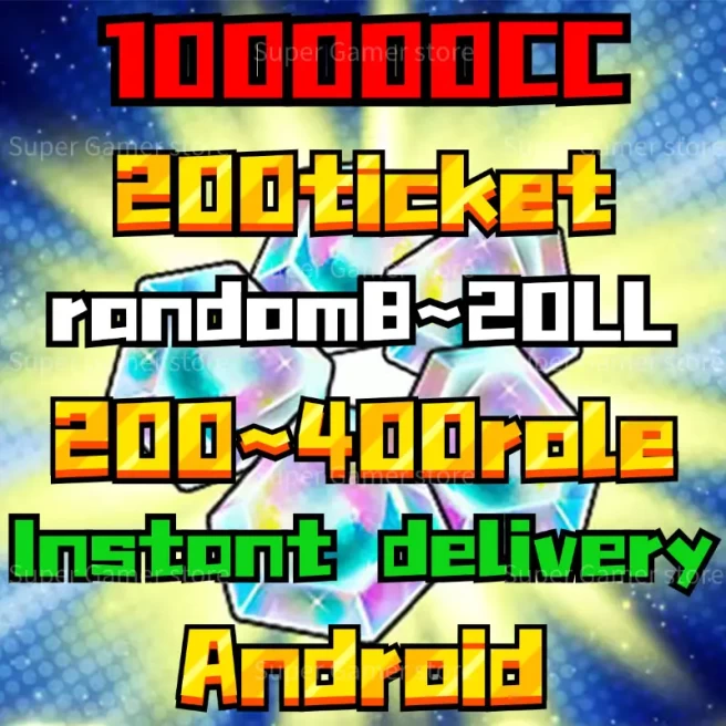 [Android]100000~120000CC+10~20LL+200~400Characters+200ticket[Global]Auto delivery[BNID Login]-80K-85K-90K-100K 105
