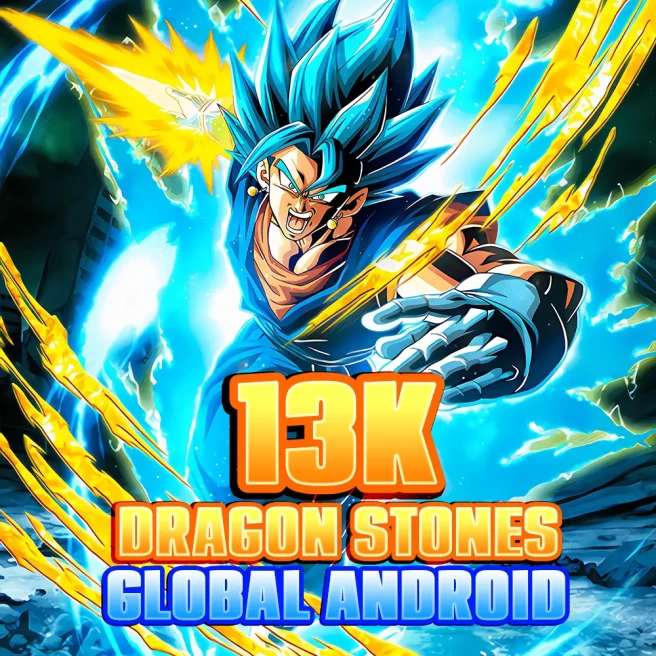 Android Global 13000 stones Rank 600+ LR 10+ DRAGON BALL Z DOKKAN BATTLE Farmed Starter Account