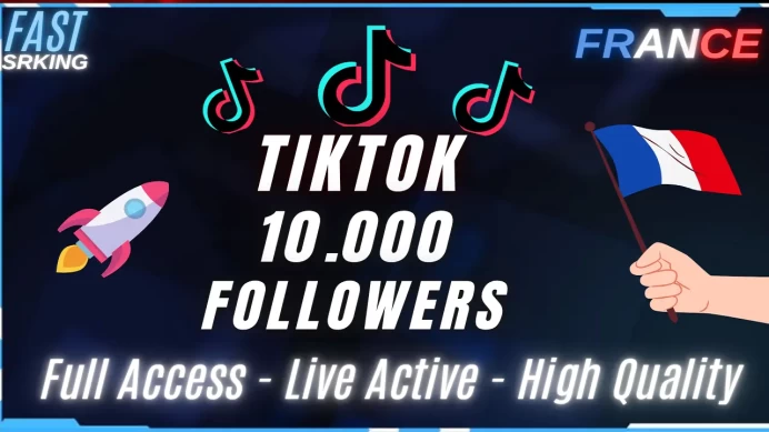 10.000 TikTok Followers Account / France / High-Quality