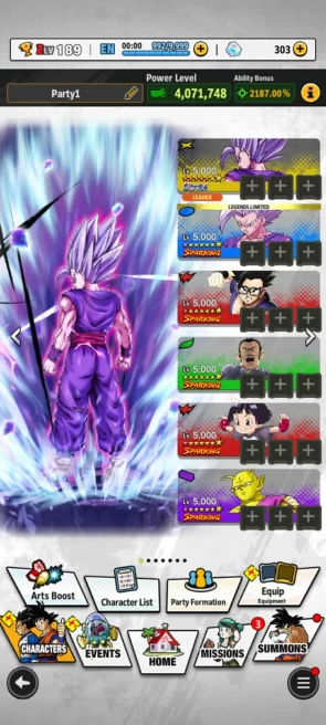 UL Gohan beast 12S+ Some Legends Limited+ Equip S - ANDROID-IOS-BANDAI (834)