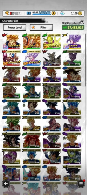 UL Gohan Beast+ LF Beast Gohan+Cooler+Piccolo 7s+ss3 Goku+ Some sparking- ANDROID-IOS-BANDAI (835)