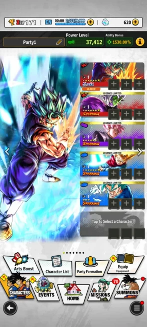 UL Vegito Blue 8s+LF trunk 8s+Zamasu 8s+Rose goku+Some Sparking - ANDROID-IOS-BANDAI (842)