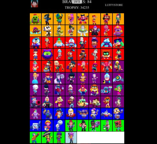 34235 TROPHY 13 LEGENDARY 84 BRAWLERS IOS/ANDROID FULL ACCESS INSTANT DELIVERY