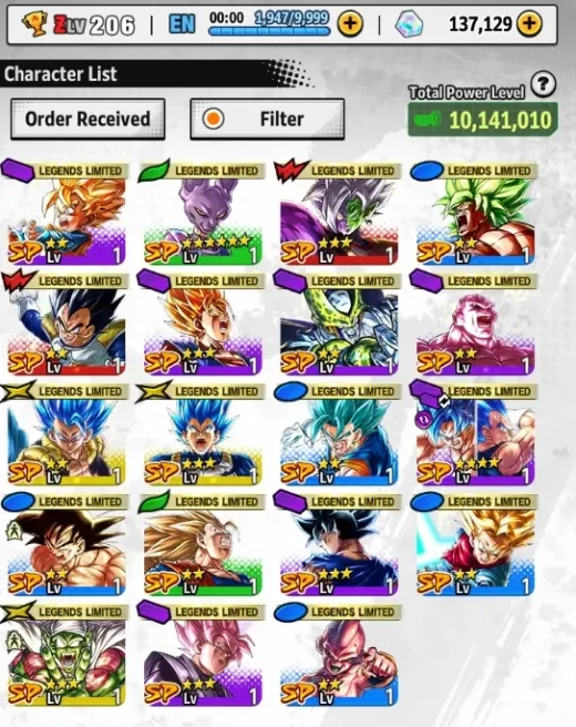 [Android Only] 137129 Crystal LVL206  19LL 999 Slot Remover (BNID)