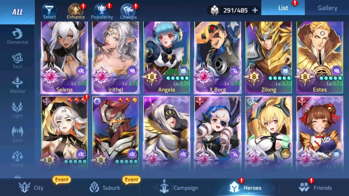 VIP10|Server 70xxx|Lvl 394|5097M Power|7 Skin Epic|UR Alice,Eos Silvana and lucy,Natsu Awakend|Many resource|Login Email(MLA770)