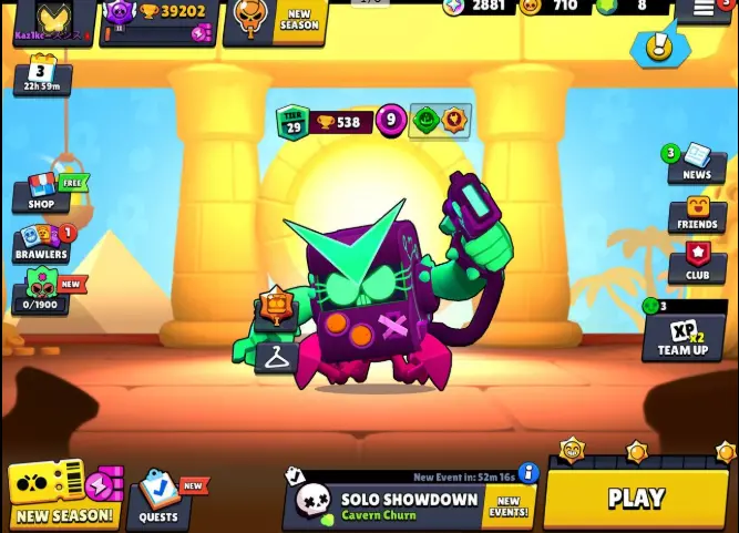 87 Brawlers | 39202 Trophies | 126 skin | 16 Maxed | Devilish Mortis | Anti Virus 8Bit | Tusked Nita | Angel Larry | Holiday Party Frank |