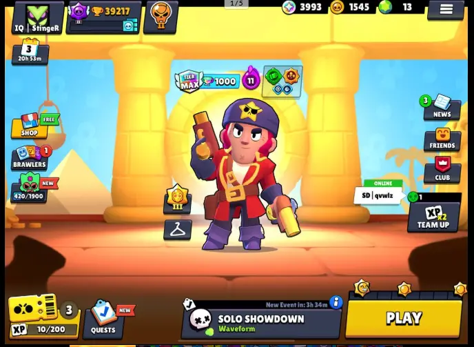 HOT Sale 87 Brawlers | 39217 Trophies | 185 skin | 15 Maxed | 16 Rank Max | Virus Charlie | Dasis Grom | Corsair Colt | Headless Rider STU