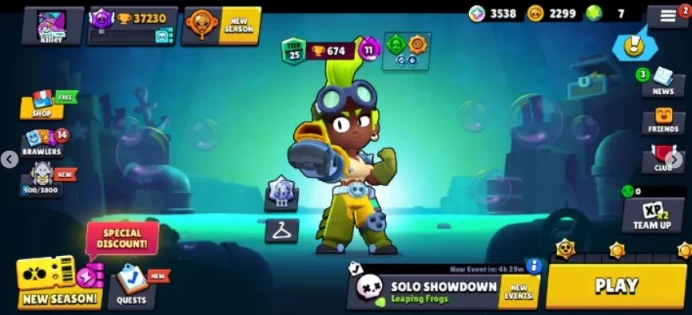 Brawl star 37k trophy 99 top Skins 79 Brawler unlock 29 brawler maxed 13 hyper Charge 5 legendary skin godzilla buzz skin Instant delivery