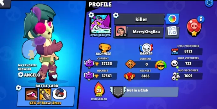 Brawl star 37k trophy 99 top Skins 79 Brawler unlock 29 brawler maxed 13 hyper Charge 5 legendary skin godzilla buzz skin Instant delivery