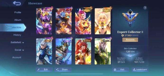 49LVL / 126 SKIN - 85 Heroes Unlocked + 2 PRIME Skin -  / INSTANT DELIVERY Delivery