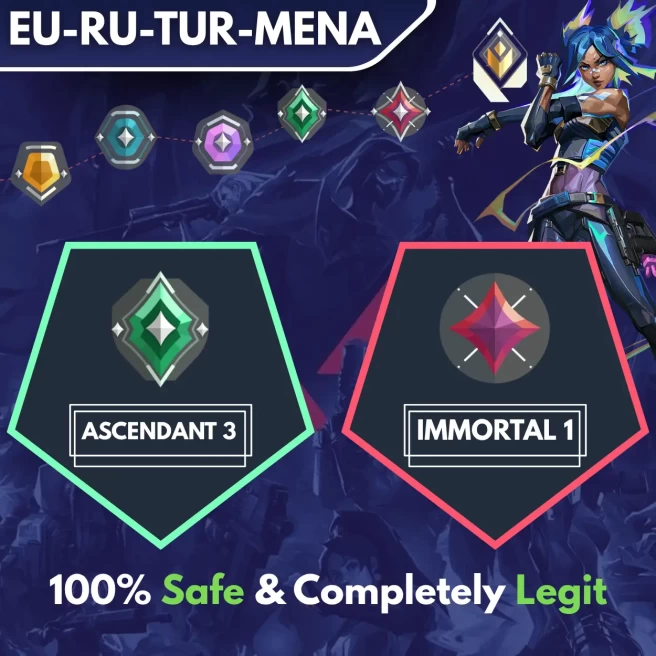 [EU-RU-TR-MENA] ASCENDANT 3 → IMMORTAL 1 ◈ Fast & Professional BOOSTING SERVICE ◈ High Radiant Employees ◈ 24/7 Live service