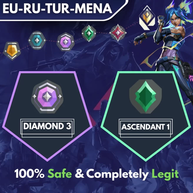 [EU-RU-TR-MENA] DIAMOND 3 → ASCENDANT 1 ◈ Fast & Professional BOOSTING SERVICE ◈ High Radiant Employees ◈ 24/7 Live service