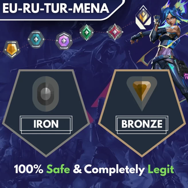 [EU-RU-TR-MENA] IRON → BRONZE ◈ Fast & Professional BOOSTING SERVICE ◈ The Price Is Per Division ◈ 24/7 Live service