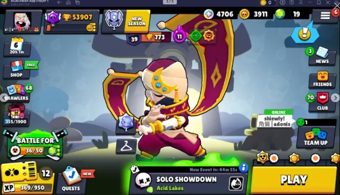 177 SKINS  PIN 11.11  53.907 TROPHIES  90 BRAWLERS  13 HYPERCHARGED  22 MAX THIEF KABOCHA NIGHT MECHA