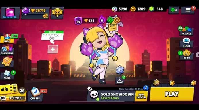 PAWLETTE RARE SKIN  38719 Trophy 79Brawler 42MaxPower Brawler  16 Hypercharged Brawler  Amazing Rare Skin  5796 Bling 148 Gems  Instant Delivery