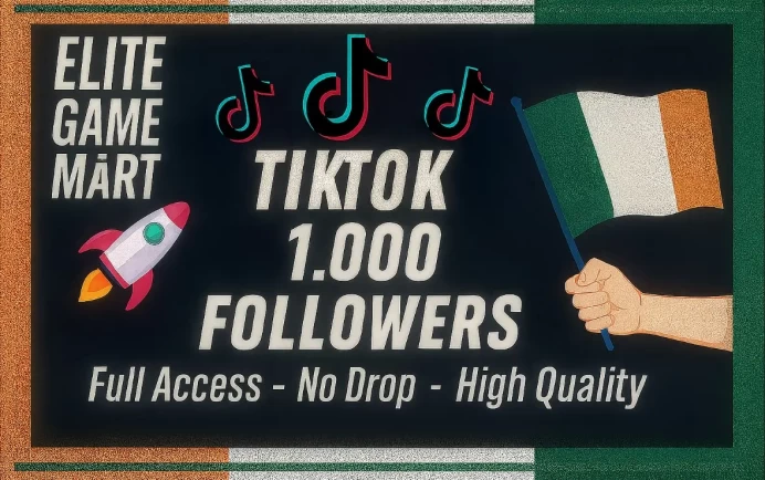 Ireland | Account | TikTok 1.000 Followers | Live Studio + live Phone | Full Mail Access |