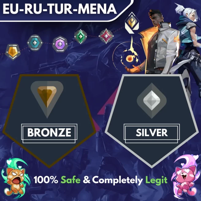[EU-RU-TR-MENA] ◈ DUO ◈ BRONZE → SILVER ◈ Fast & Professional Booster With You as a DUO ◈ The Price Is Per Division ◈ 24/7 Live Service