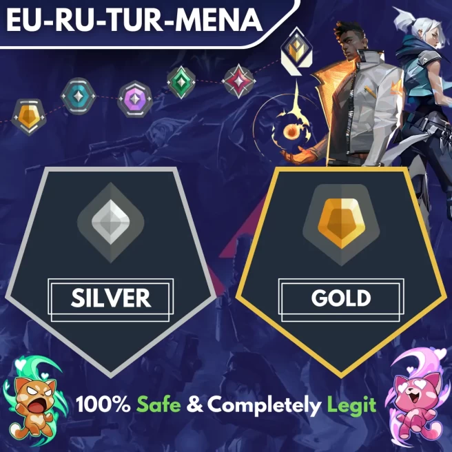 [EU-RU-TR-MENA] ◈ DUO ◈ SILVER → GOLD ◈ Fast & Professional Booster With You as a DUO ◈ The Price Is Per Division ◈ 24/7 Live Service