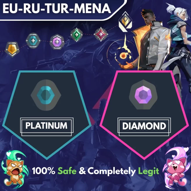 [EU-RU-TR-MENA] ◈ DUO ◈ PLATINUM → DIAMOND ◈ Fast & Professional Booster With You as a DUO ◈ The Price Is Per Division ◈ 24/7 Live Service