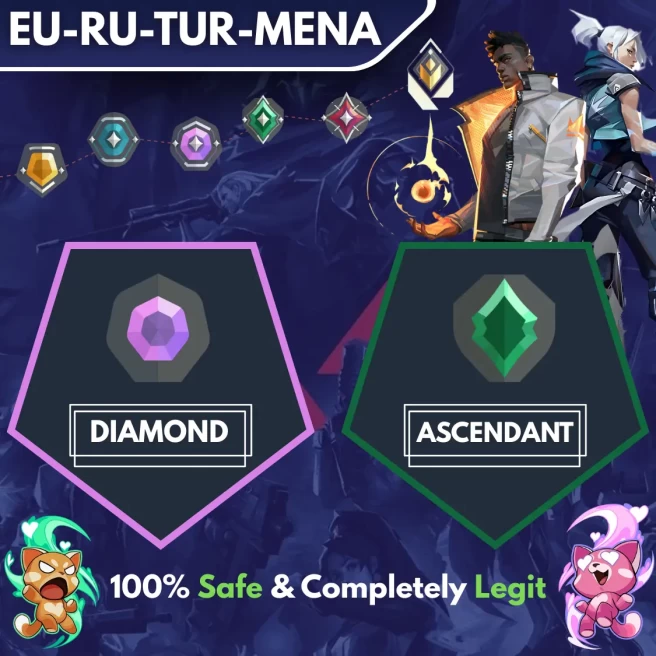 [EU-RU-TR-MENA] ◈ DUO ◈ DIAMOND → ASCENDANT ◈ Fast & Professional Booster With You as a DUO ◈ The Price Is Per Division ◈ 24/7 Live Service