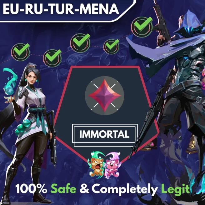 [EU-RU-TR-MENA] ◈ Placement Games ◈ DUO ◈ EX Rank: IMMORTAL ◈ Fast & Professional Booster With You as a DUO ◈ The Price Is Per One Game ◈ 24/7