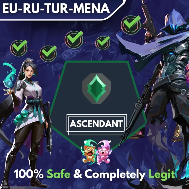 [EU-RU-TR-MENA] ◈ Placement Games ◈ DUO ◈ EX Rank: ASCENDANT ◈ Fast & Professional Booster With You as a DUO ◈ The Price Is Per One Game ◈ 24/7
