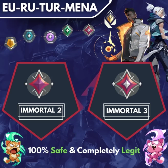 [EU-RU-TR-MENA] ◈ DUO ◈ IMMORTAL 2 → IMMORTAL 3 ◈ Fast & Professional Booster With You as a DUO ◈ High Radiant Employees ◈ 24/7 Live Service