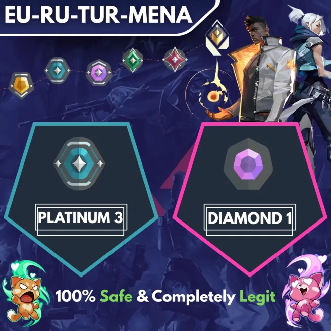 [EU-RU-TR-MENA] ◈ DUO ◈ PLATINUM 3 → DIAMOND 1 ◈ Fast & Professional Booster With You as a DUO ◈ High Radiant Employees ◈ 24/7 Live Service