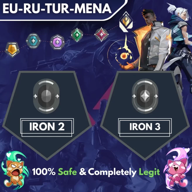 [EU-RU-TR-MENA] ◈ DUO ◈ IRON 2 → IRON 3 ◈ Fast & Professional Booster With You as a DUO ◈ High Radiant Employees ◈ 24/7 Live Service