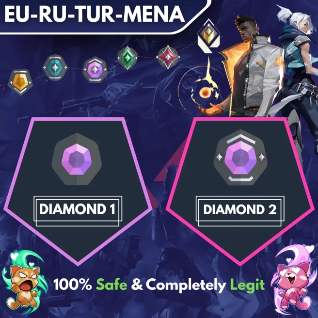 [EU-RU-TR-MENA] ◈ DUO ◈ DIAMOND 1 → DIAMOND 2 ◈ Fast & Professional Booster With You as a DUO ◈ High Radiant Employees ◈ 24/7 Live Service